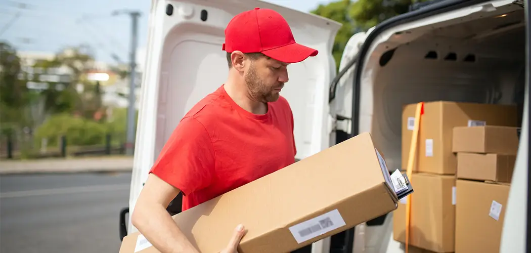 Service worker delivering package