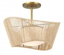 Minka 6574-695 - KEY LARGO - 1 LIGHT SEMI FLUSH