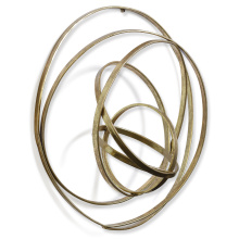 Art by CARTWRIGHT HFW42918 - Wall Art Gold Metal Rings