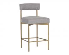  106061 - SENECA COUNTER STOOL - ANTIQUE BRASS - ARENA CEMENT