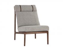 Sunpan 107099 - ELANOR LOUNGE CHAIR - WALNUT - ALTRO CAPPUCCINO