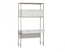 Sunpan 107643 - AMBROSE MODULAR WALL DESK - CHAMPAGNE GOLD - CREAM