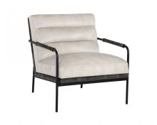 Sunpan 107777 - TRISTEN LOUNGE CHAIR - NONO CREAM / NONO DARK GREEN