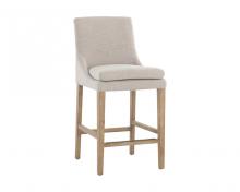 Sunpan 108584 - ROSINE COUNTER STOOL - EFFIE FLAX