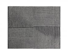 Sunpan 108745 - SERENE HAND-WOVEN RUG - BLACK / WHITE - 8' X 10'