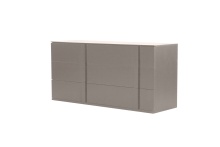Mobital DRE-CARB-MSTO- - CARBON    Double Dresser  Stone Matte / Soft Closing Drawers