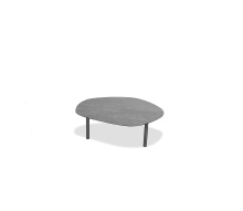 Mobital WCO-ARZO-CGRE-SMALL - ARZO    Small  Coffee Table Concrete Grey Ceramic Top