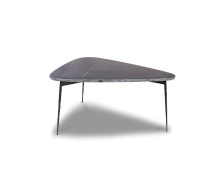 Mobital WCO-FLIN-MBLA-SMALL - FLINT    Small  Coffee Table Black Marble Black Metal Legs