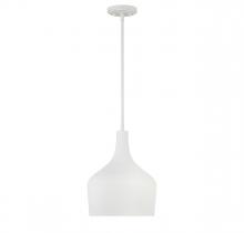  M70020BQW - 1-Light Pendant in Bisque White