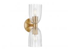  M90121NB - 2-Light Wall Sconce in Natural Brass