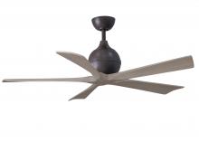  IR5-TB-GA-52 - Irene-5 five-blade paddle fan in Textured Bronze finish with 52" with gray ash blades.