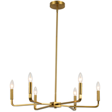  CLT-246-AGB - 6LT Incandescent Chandelier, AGB