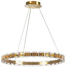  CMA-2428LEDC-AGB - 28W Chandelier, AGB w/ Crystal Glass