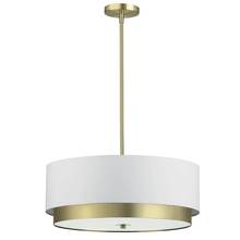 Dainolite LAR-204LP-AGB - 4LT Incand Pend, AGB w/ WH Shade & FR Glass Diff