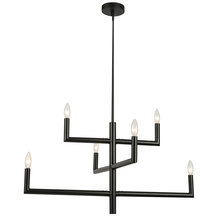  NOR-326C-MB - 6LT Chandelier,  MB