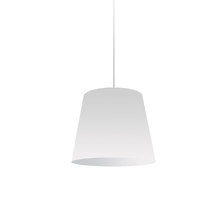  OD-S-790 - 1 Light Oversized Drum Pendant Small White Shade