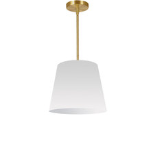  ODR-S-790 - 1 Light Oversized Drum Pendant Small White Shade