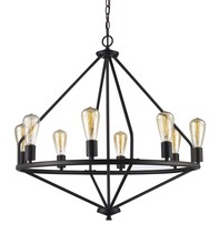  10868 ROB - 8 Lt Chandelier-Diamond Cage-Rob