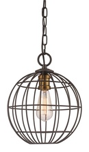  10961 ROB/AG - 1LT PENDANT INDUSTRIAL CAGE-RO