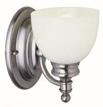  34141 AN - 1 LT SCONCE- SHINY OPAL GLASS