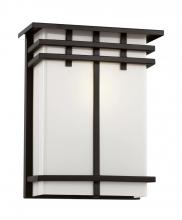  40203 BK - 1LT-WALL LANTERN-SQ FRAME LG-B