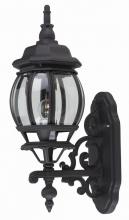  4050 BK - Francisco 1-Light Outdoor Beveled Glass Coach Wall Lantern