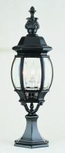  4071 BK - Francisco 23" Postmount Lantern