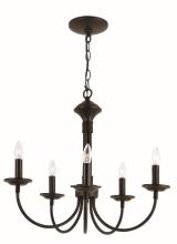  9015 BK - Candle 19" Chandelier