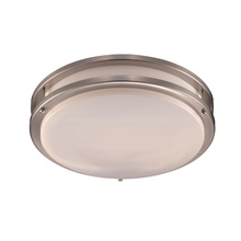  LED-10260 BN - Barnes Collection Round LED, Acrylic and Metal, Flush Mount Indoor Ceiling Light