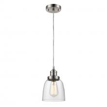  PND-1081 - Jenny 6-In. Clear Glass Bell, 1-Light Mini Pendant