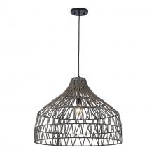  PND-2253 BK - TidalTwists 1 - Light Single Pendant