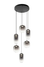 Matteo C37406MBSM - Refrax Matte Black Pendant