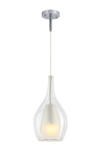 Matteo C37521CHCL - Jericho Black and Chrome Pendant