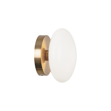 Matteo S05101AGOP - Pearlesque Aged Gold Brass Wall Sconce