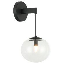 Matteo W38101MB - Bulbus Matte Black Wall Sconce