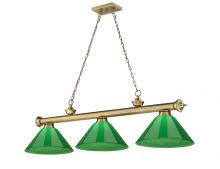  2306-3RB-PGR - 3 Light Billiard