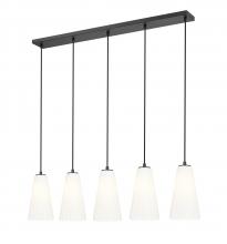  3043P6-5L-MB - 5 Light Linear Chandelier