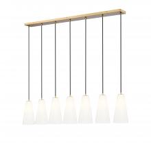  3043P7-7L-MGLD - 7 Light Linear Chandelier