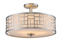  330-SF16-BN - 3 Light Semi Flush Mount