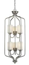  434-40-BN - 6 Light Chandelier