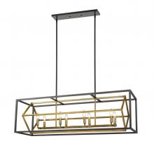  457-8L-OBR-BRZ - 8 Light Linear Chandelier