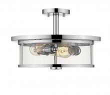  462SF16-CH - 3 Light Semi Flush Mount