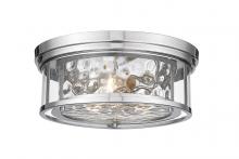  493F3-PN - 3 Light Flush Mount