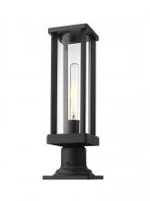  586PHMR-533PM-BK - 1 Light Outdoor Pier Mounted Fixture