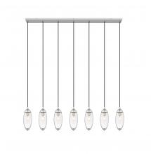  651P-7L-BN - 7 Light Linear Chandelier