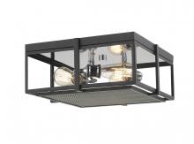 Z-Lite 724F15-MB+CH - 3 Light Flush Mount