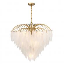  1-3504-9-322 - Boa 9-Light Chandelier in Warm Brass by Breegan Jane