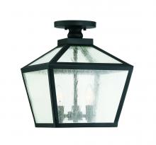  5-105-BK - Woodstock 3-Light Outdoor Ceiling Light in Black