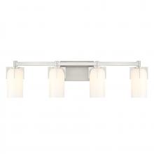 Savoy House Canada 8-4128-4-SN - Caldwell 4-Light Bathroom Vanity Light in Satin Nickel