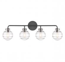 Savoy House Canada 8-4300-4-BK - Mason 4-Light Bathroom Vanity Light in Matte Black